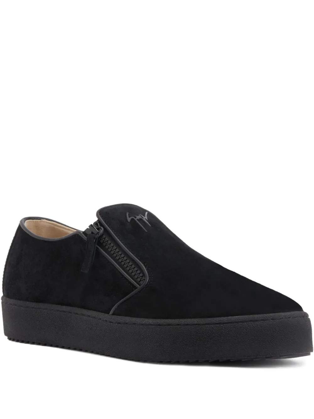 Giuseppe Zanotti Gz Mike zip-detail slip-on sneakers Black