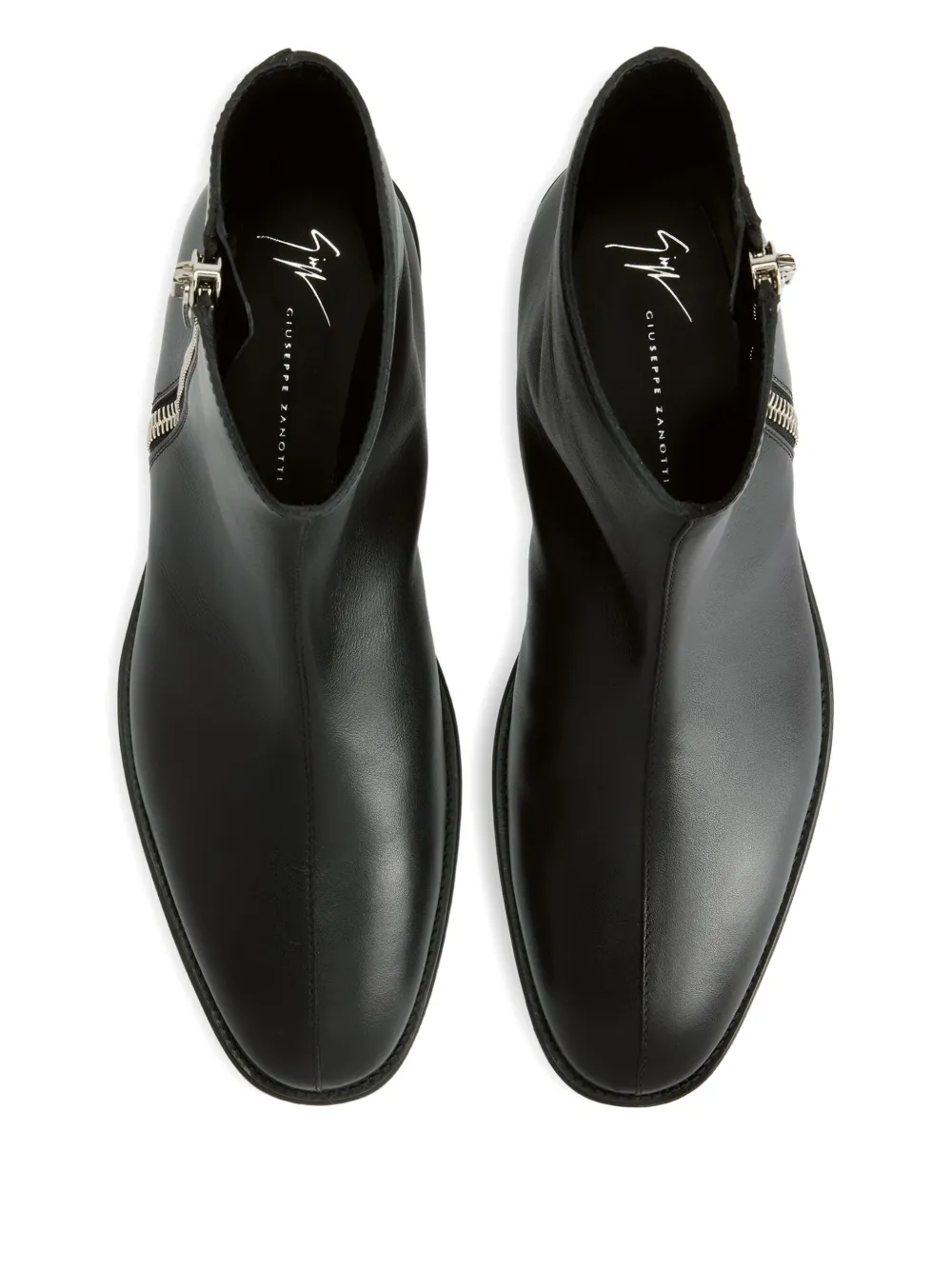 Giuseppe Zanotti Leren laarzen Zwart