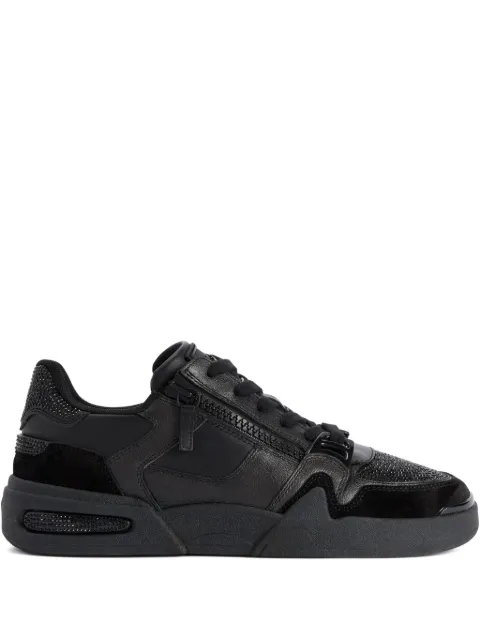 Giuseppe Zanotti Frankie crystal-embellished zip trainers