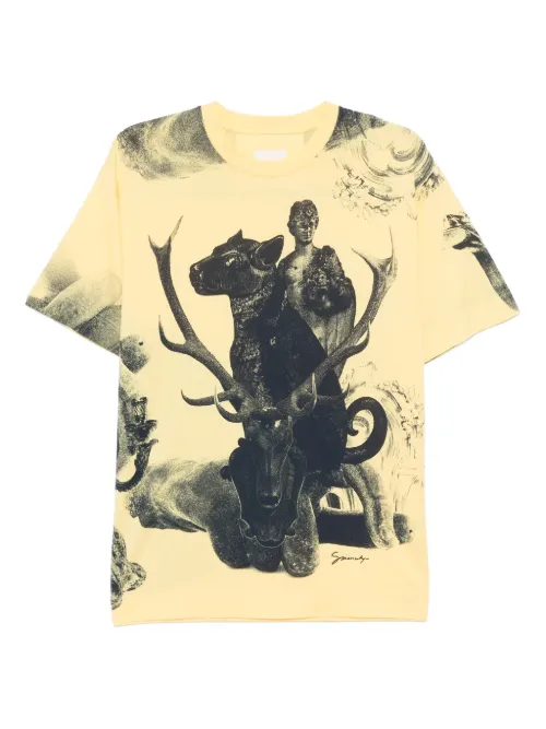 T-shirt en coton à imprimé graphique - Givenchy - Modalova