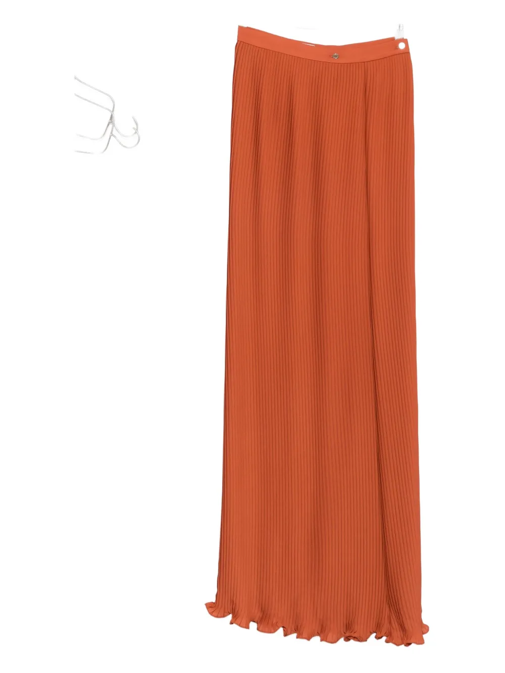 Elie Saab Ribgebreide rok met ruches Oranje