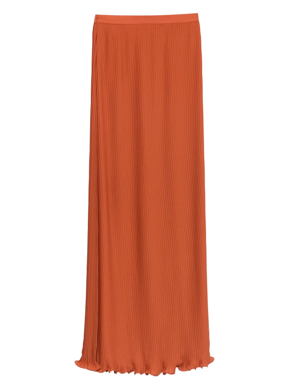 Elie Saab Ribgebreide rok met ruches - Oranje