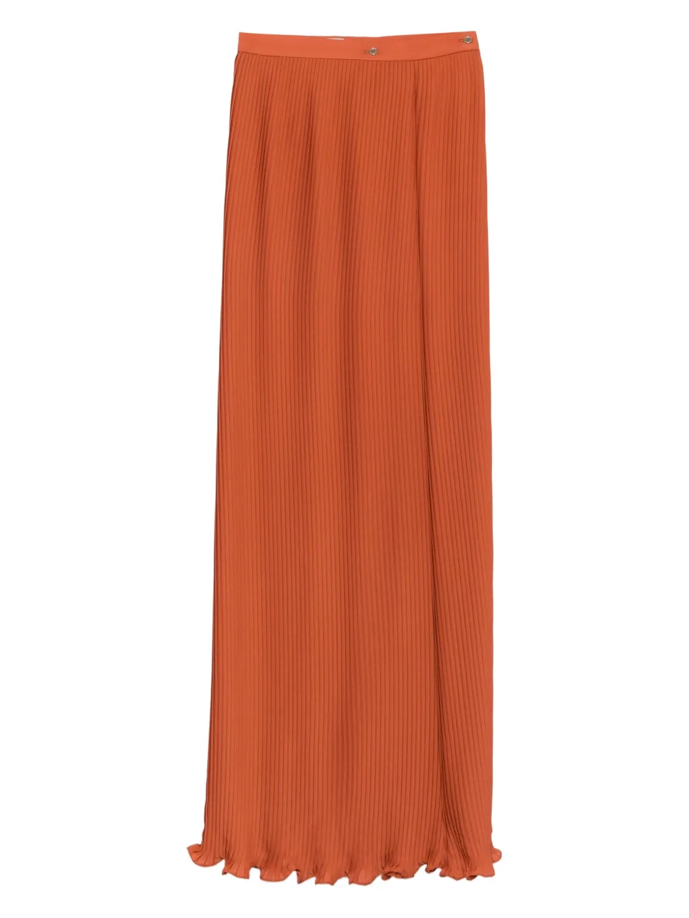 Elie Saab Ribgebreide rok met ruches Oranje