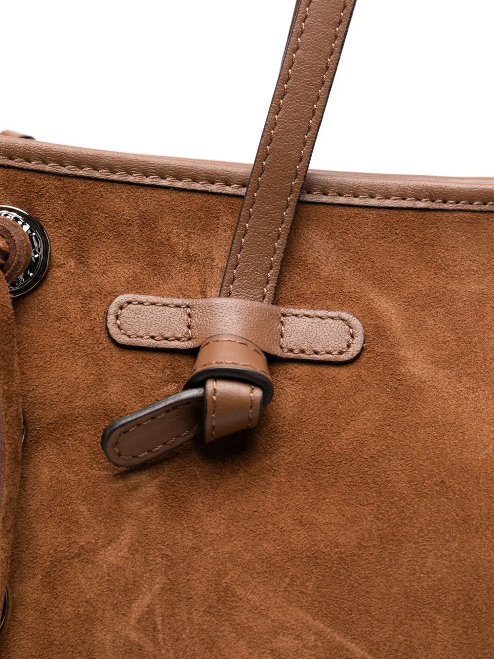 GIANNI CHIARINI Marcella fringe-detail suede tote bag Bruin