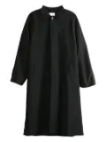 The Row Riku buttoned wool coat - Black