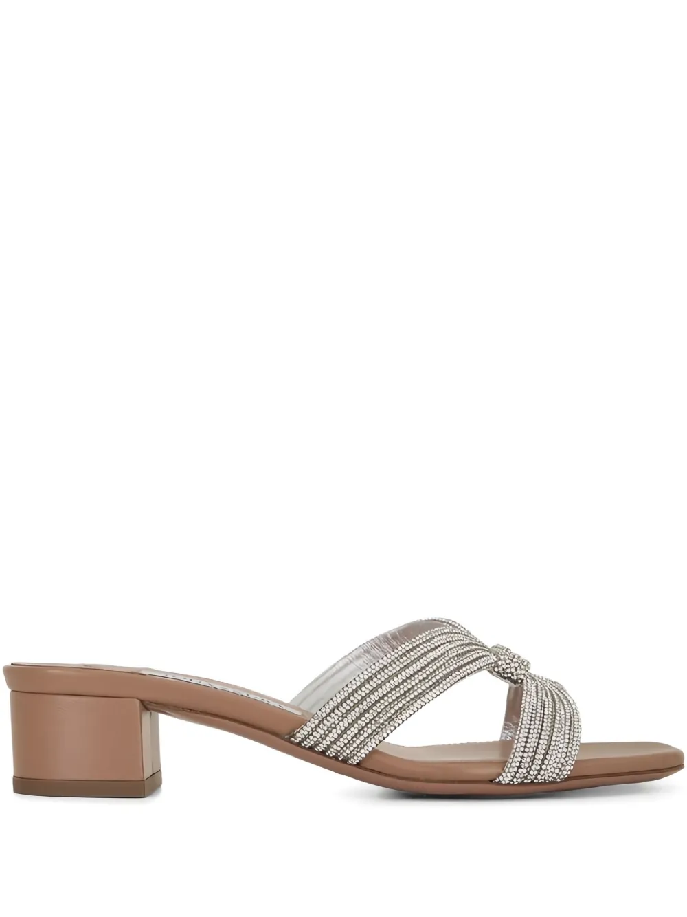 Aquazzura Crystal Muse 35MM サンダル - シルバートーン Aquazzura Crystal Muse 35MM サンダル - シルバートーン