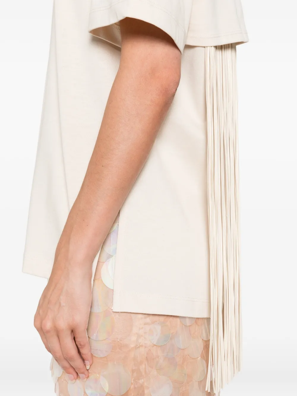 Sportmax Top met franje Beige