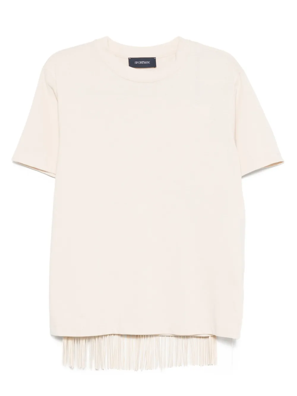 Sportmax Top met franje Beige