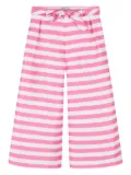 MAMA LUMA KIDS striped belted trousers - Pink