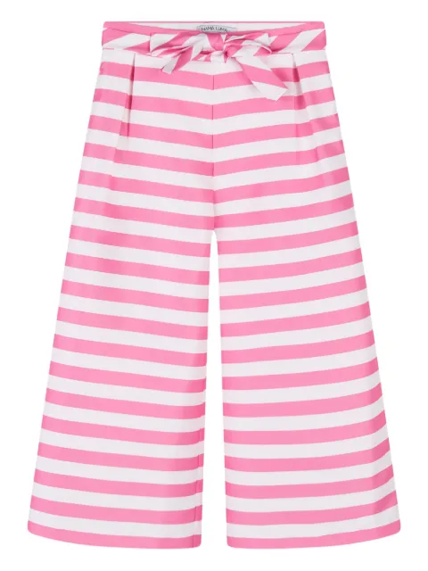 MAMA LUMA KIDS striped belted trousers