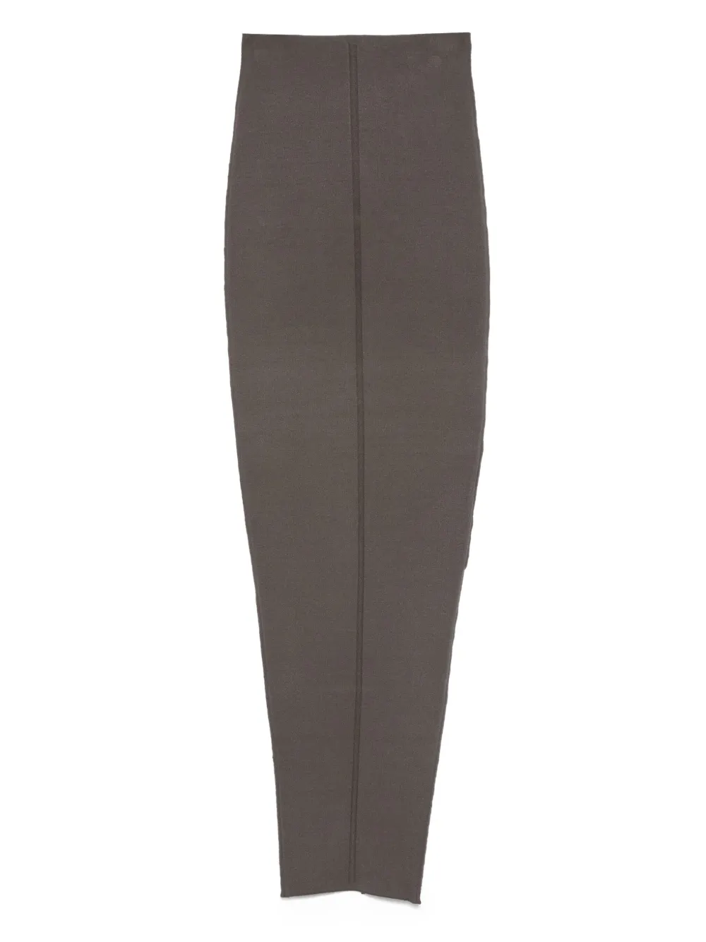 Rick Owens Pillar centre-seam knit skirt Grijs