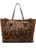 GIANNI CHIARINI Marcella leopard-print calf-hair tote bag - Neutrals