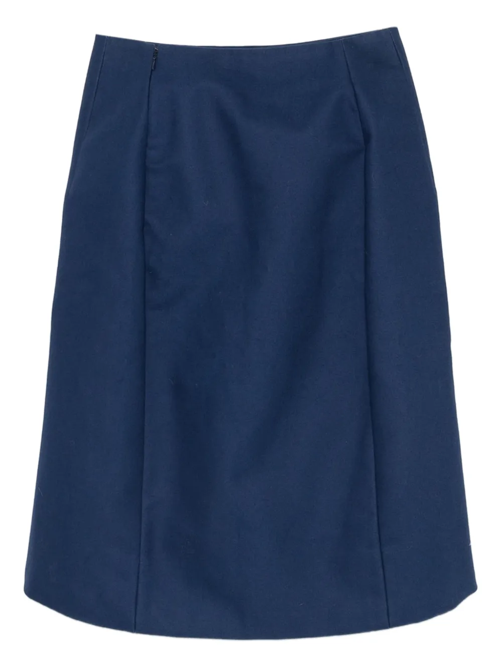 Balenciaga Pre-Owned 2010s katoenen midi-rok - Blauw