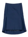 Balenciaga Pre-Owned 2010s cotton midi skirt - Blue