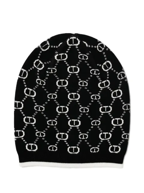TWINSET Kids monogram-pattern beanie
