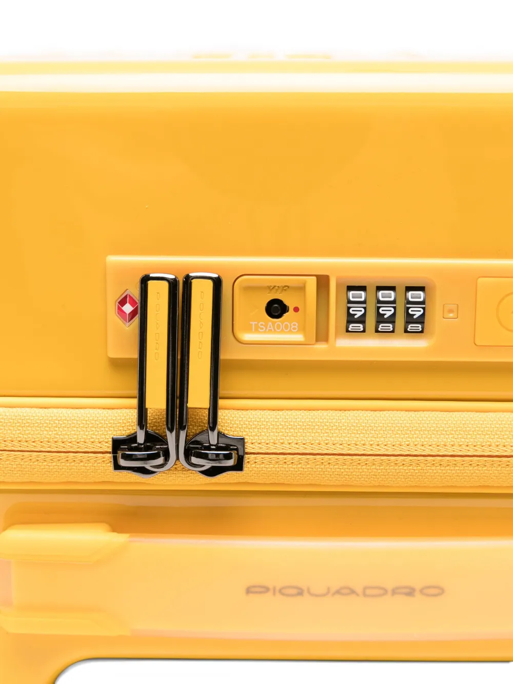 Piquadro Hardside Suitcase In Yellow