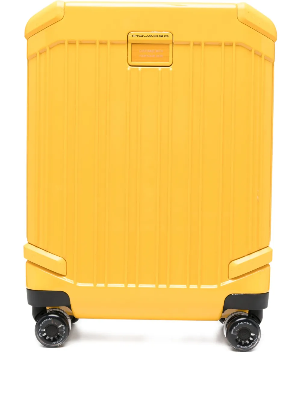 Piquadro Hardside Suitcase In Yellow