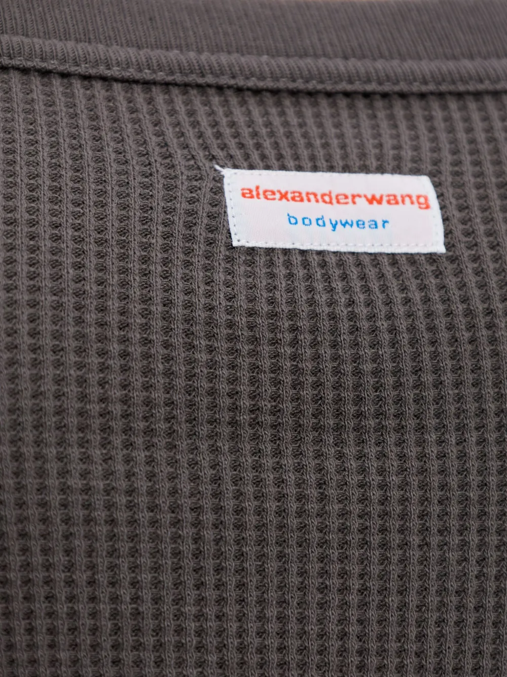 Alexander Wang ribbed square-neck dress Grijs