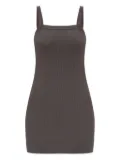Alexander Wang ribbed square-neck dress - Grey