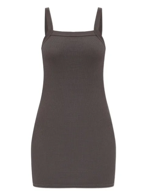 Alexander Wang vestido tejido de canalé con cuello cuadrado
