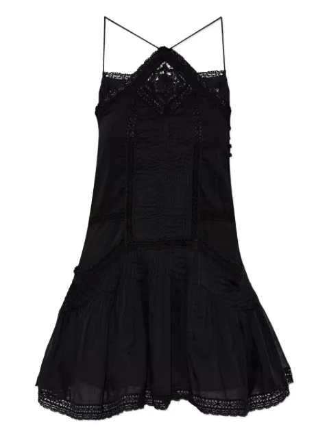 MARANT ÉTOILE lace-trimmed pleated dress