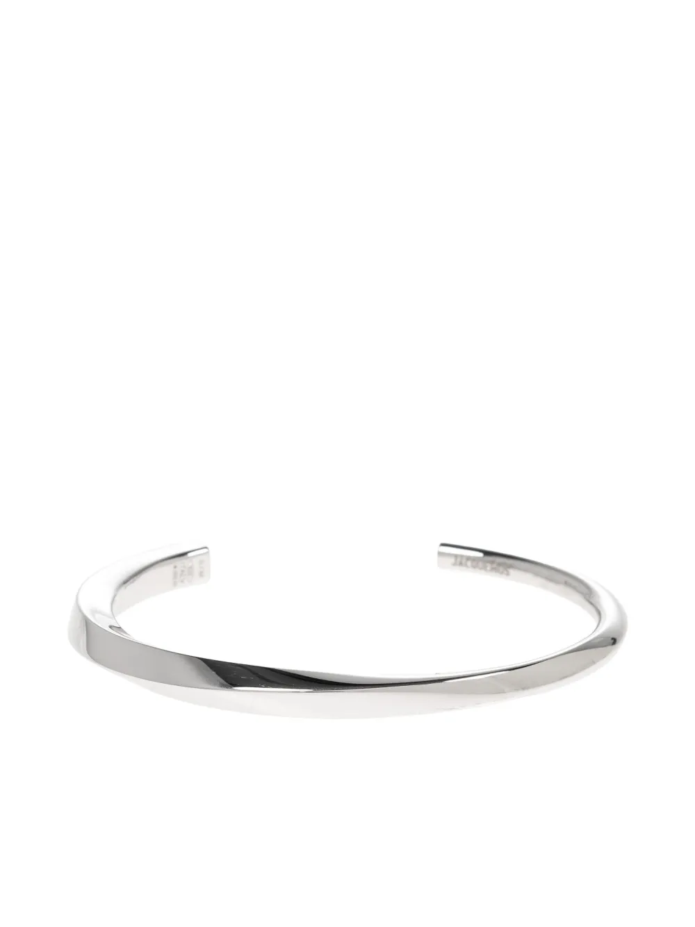 Jacquemus Le Bracelet Tourni twisted silver bangle - シルバートーン Jacquemus Le Bracelet Tourni twisted silver bangle - シルバートーン
