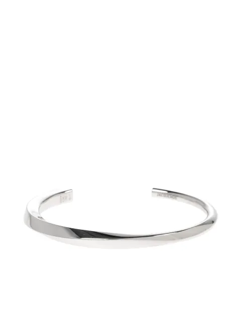 Jacquemus Le Bracelet Tourni twisted silver bangle