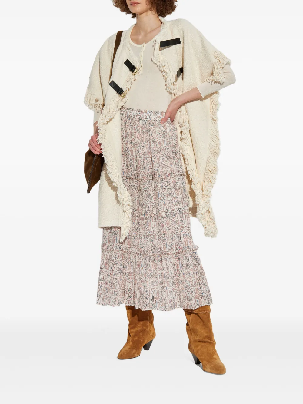 ISABEL MARANT Ribgebreide top met knopen Wit