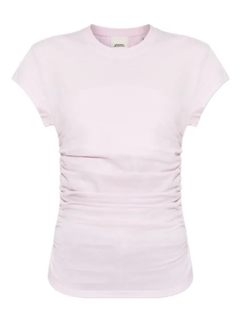 ISABEL MARANT gathered-detail cotton t-shirt