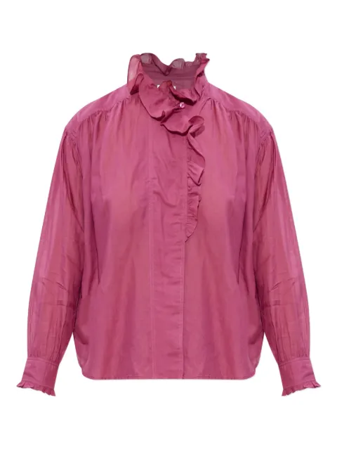 MARANT ÉTOILE ruffled high-neck blouse