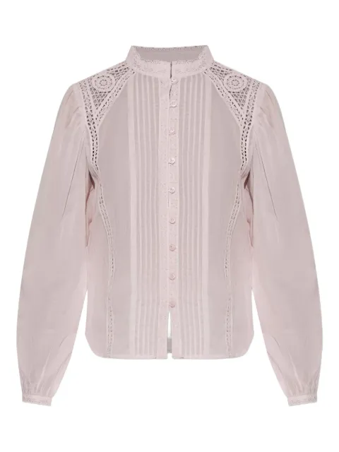 MARANT ÉTOILE Greicy lace-trimmed pleated shirt