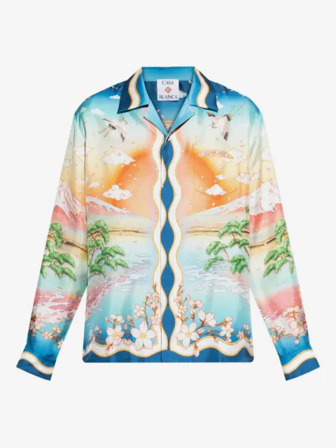 Casablanca Tennis Club silk shirt