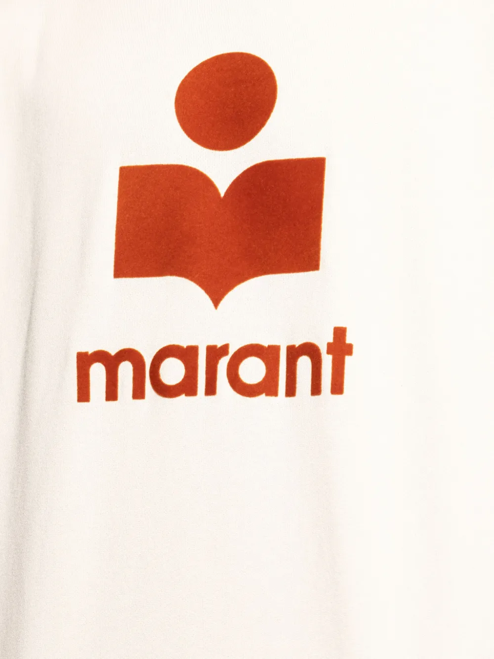 MARANT Katoenen sweater met logoprint Beige