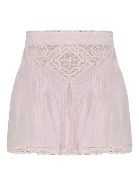 MARANT ÉTOILE Goldie lace-insert pleated mini skirt