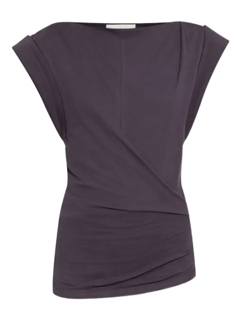 ISABEL MARANT draped-shoulder cotton t-shirt