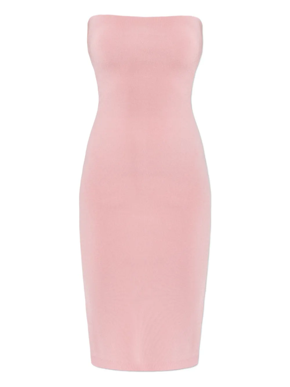 Jacquemus The Sera strapless midi dress Roze
