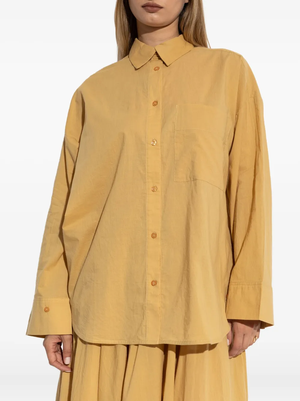By Malene Birger Derris button-down shirt Geel