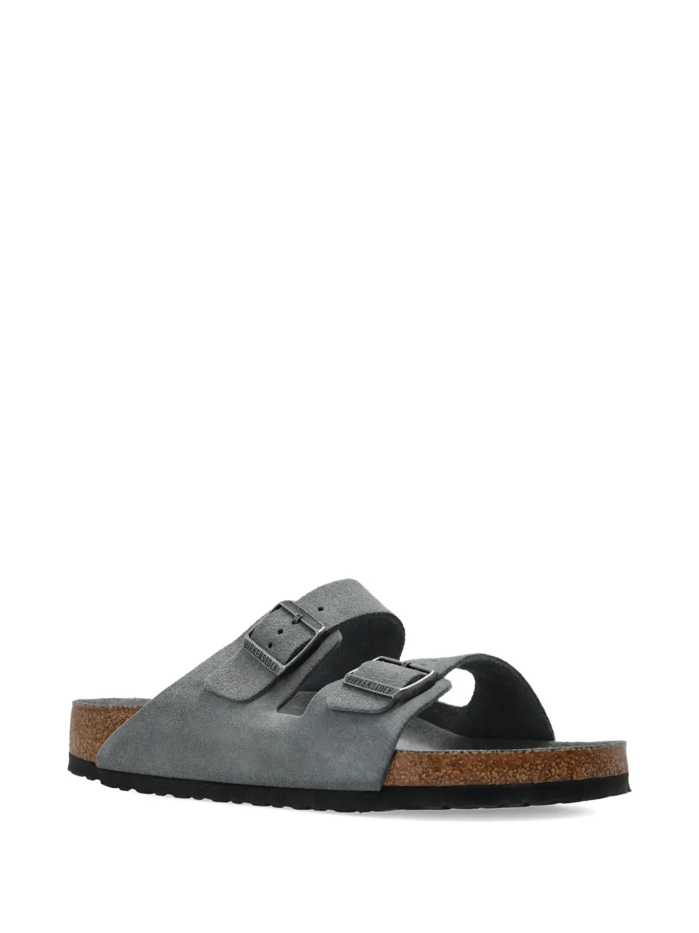 Birkenstock Arizona double-buckle suede sandals Blue