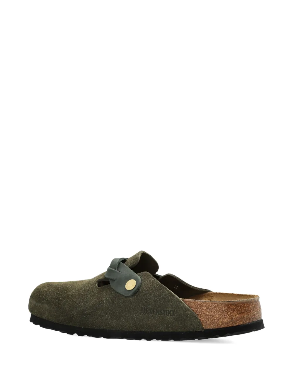 Birkenstock Boston buckle-fastening slippers Green