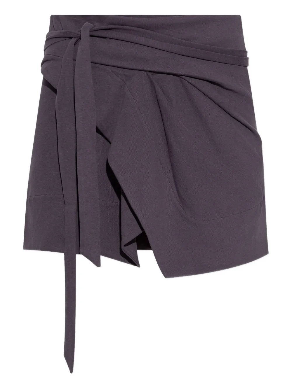ISABEL MARANT Berenice wrap-effect mini skirt Paars