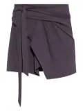 ISABEL MARANT Berenice wrap-effect mini skirt - Purple