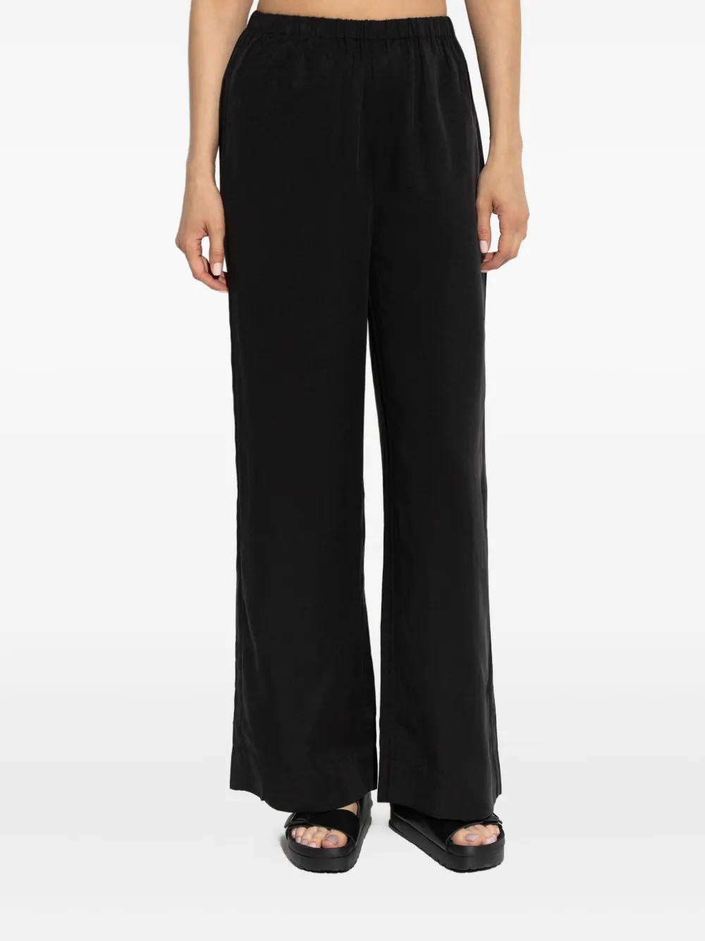 By Malene Birger Cabello elastic-waist trousers Zwart