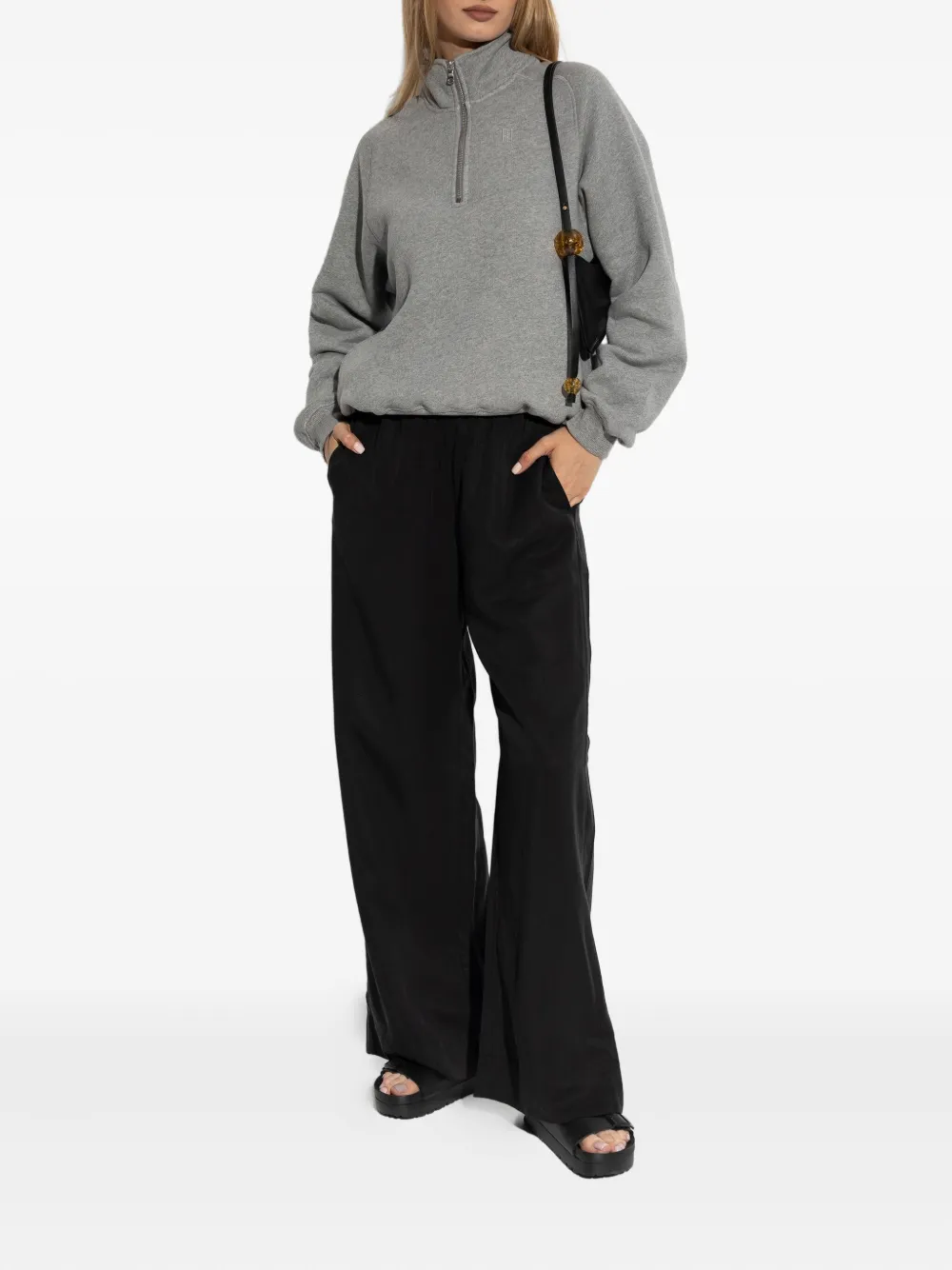 By Malene Birger Cabello elastic-waist trousers Zwart
