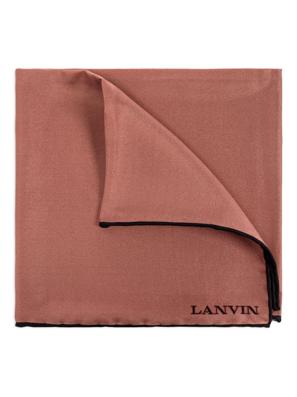 Lanvin silk two-tone scarf Roze