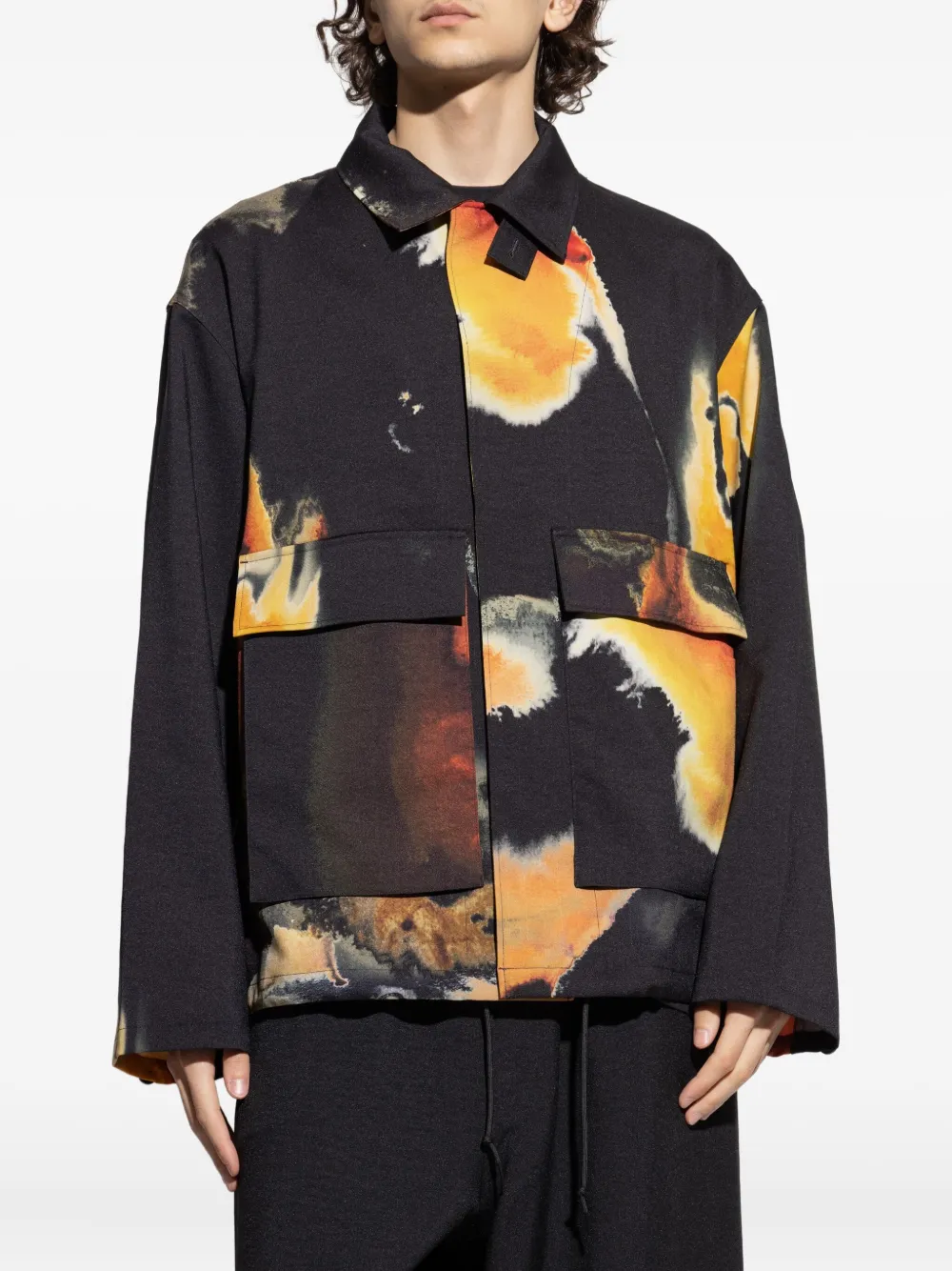 Y-3 Jack met opgestikte zak Zwart