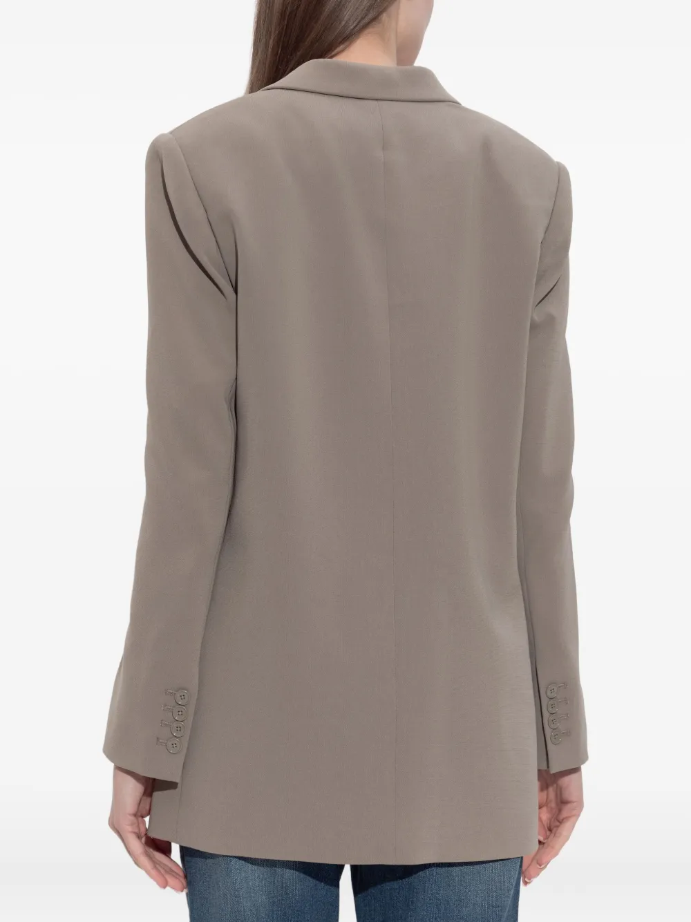Michael Kors Blazer met enkele knoop Beige
