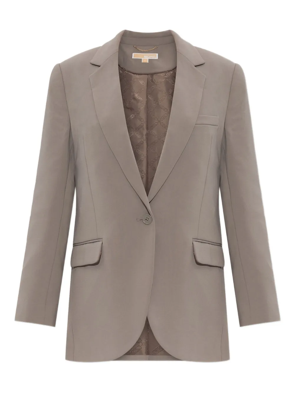 Michael Kors Blazer met enkele knoop Beige