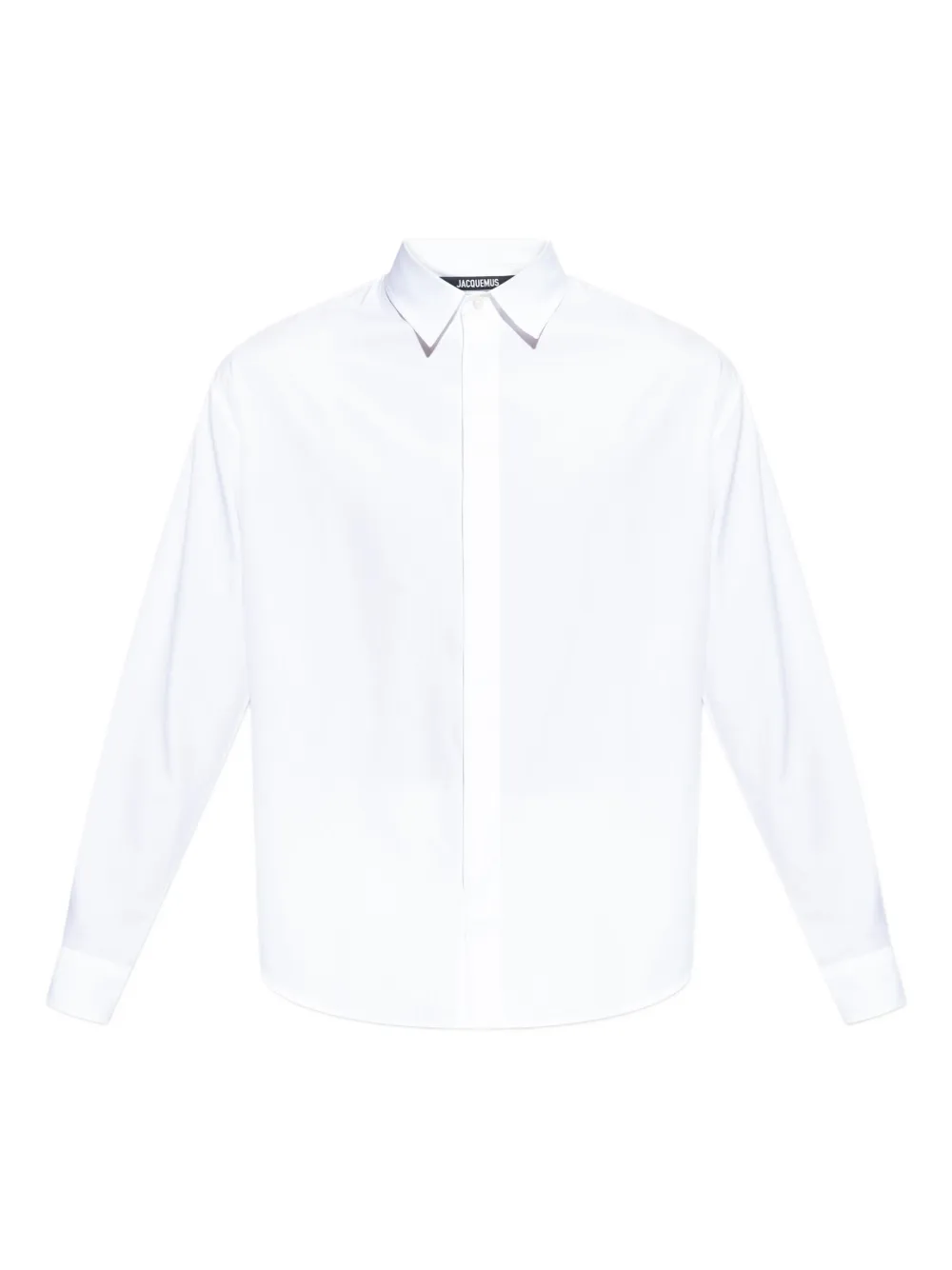 Jacquemus Overhemd met geborduurd logo Wit