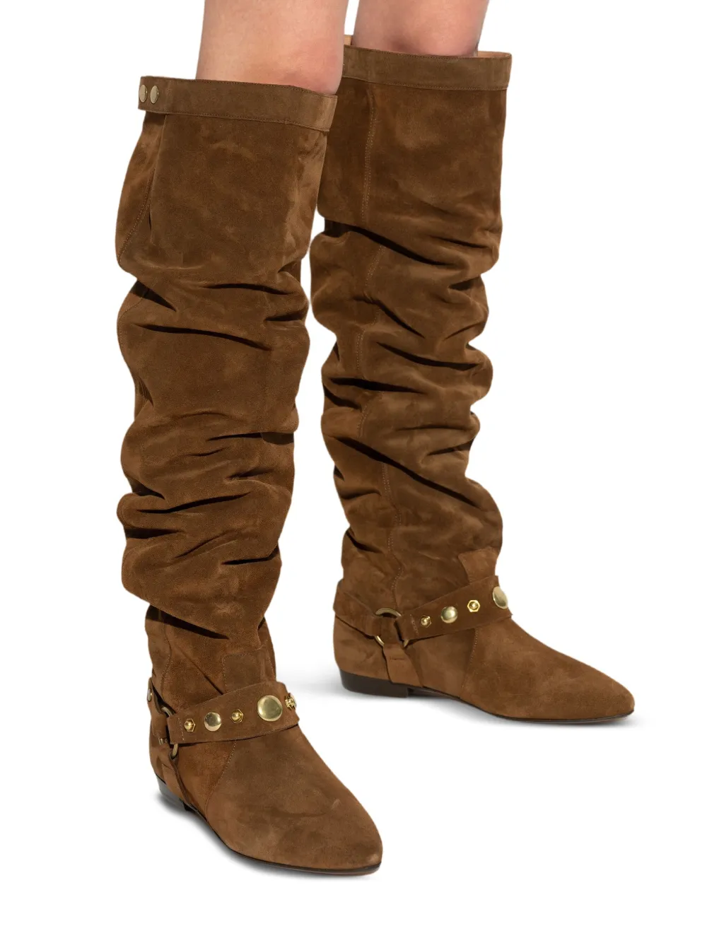 ISABEL MARANT slouch knee-high boots Brown