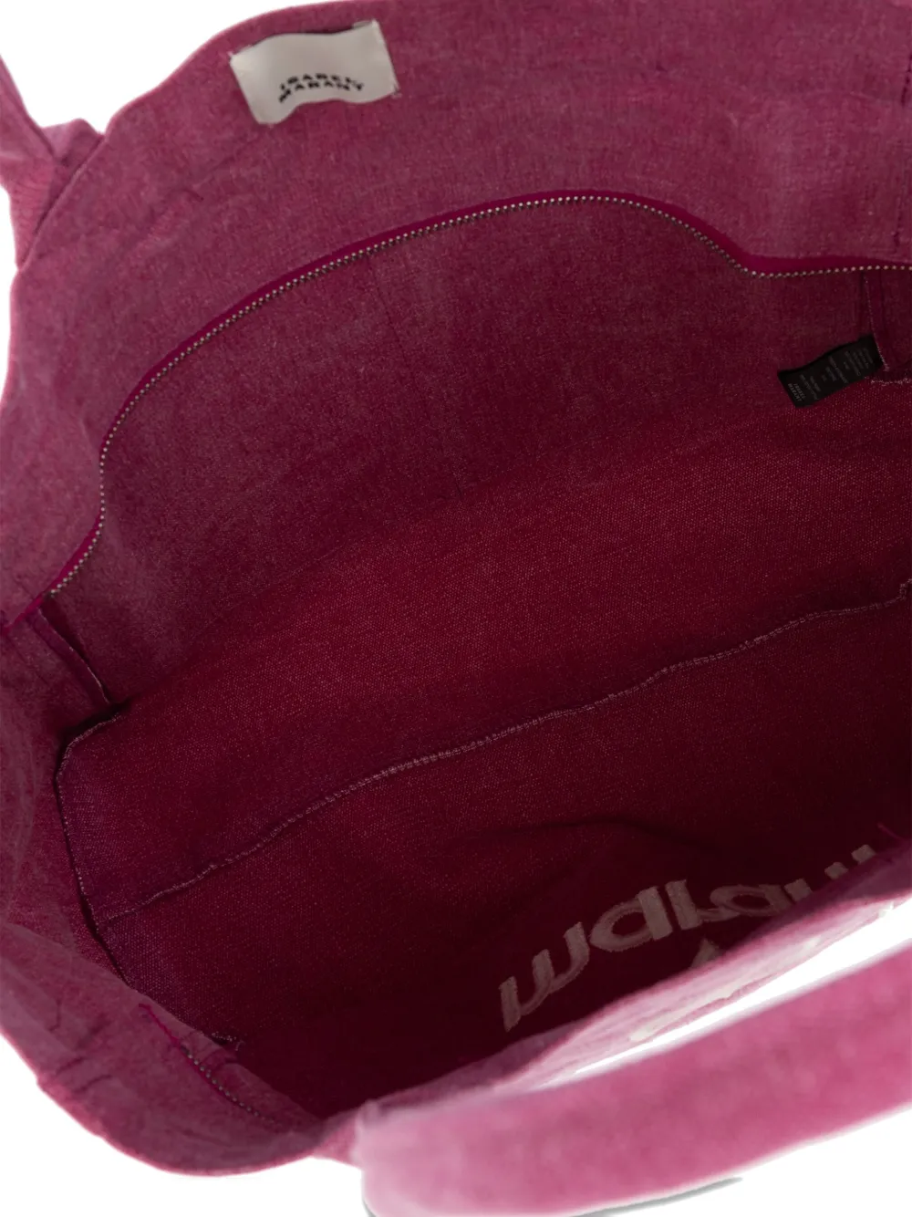 ISABEL MARANT Yenky logo-embroidered tote bag Roze